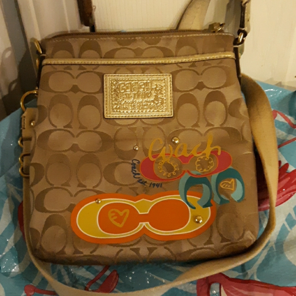 Rare Poppy Coach Bag!